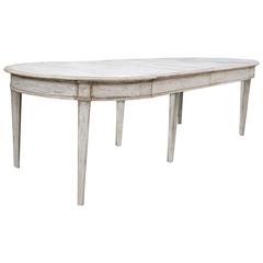 19th Century Swedish Gustavian Dining Table Wood