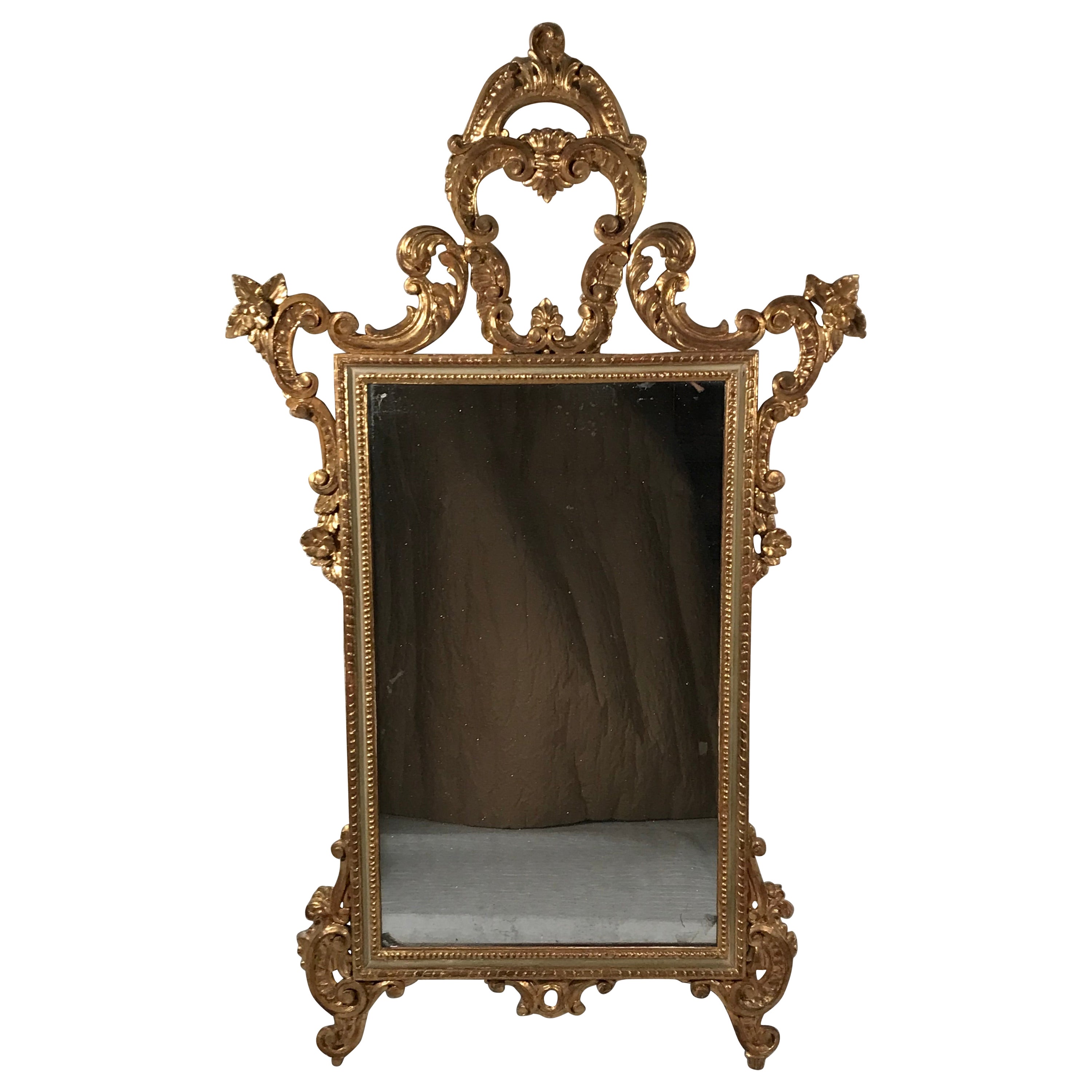 Spiegel im Barockstil, Italien 19. Jahrhundert, Giltwood