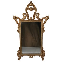 Spiegel im Barockstil, Italien 19. Jahrhundert, Giltwood