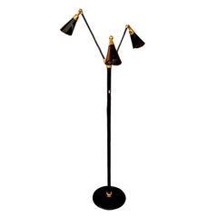3 Arm Floor Lamp Mid Century Italy Design
