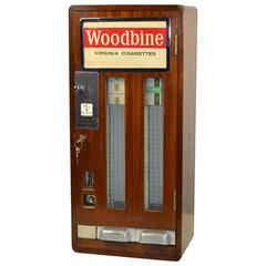 Used Woodbine Virginia Cigarettes Vending Machine