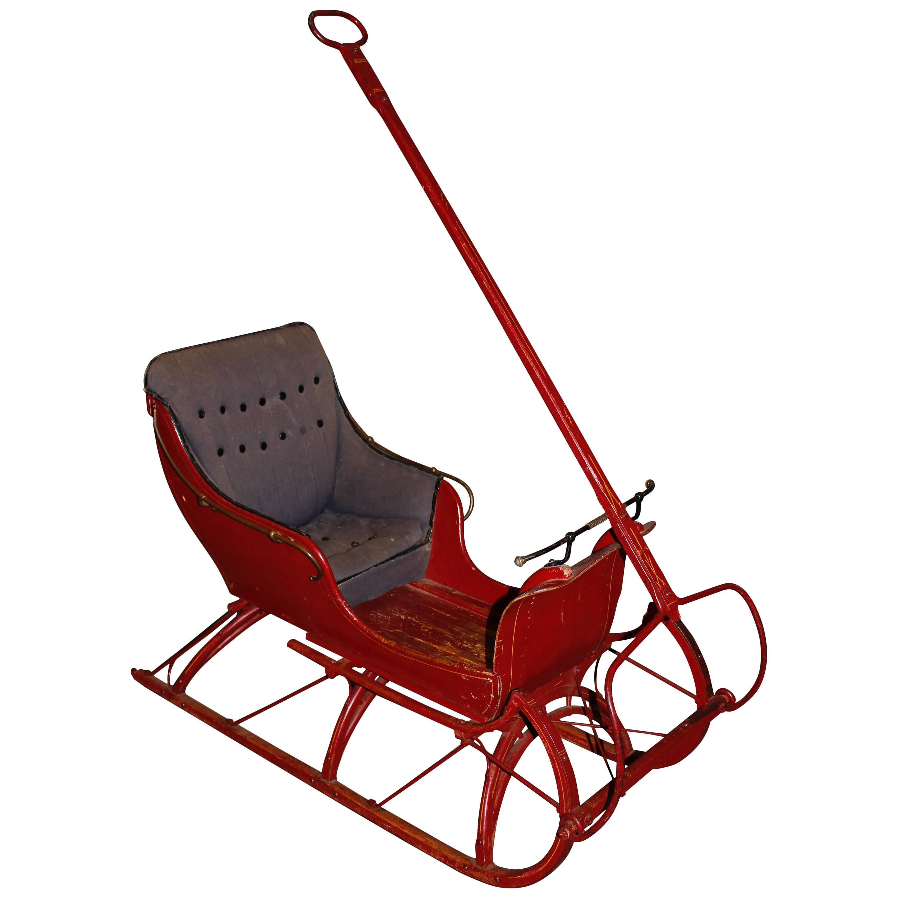 Late 19th Century Child Sleigh For Sale