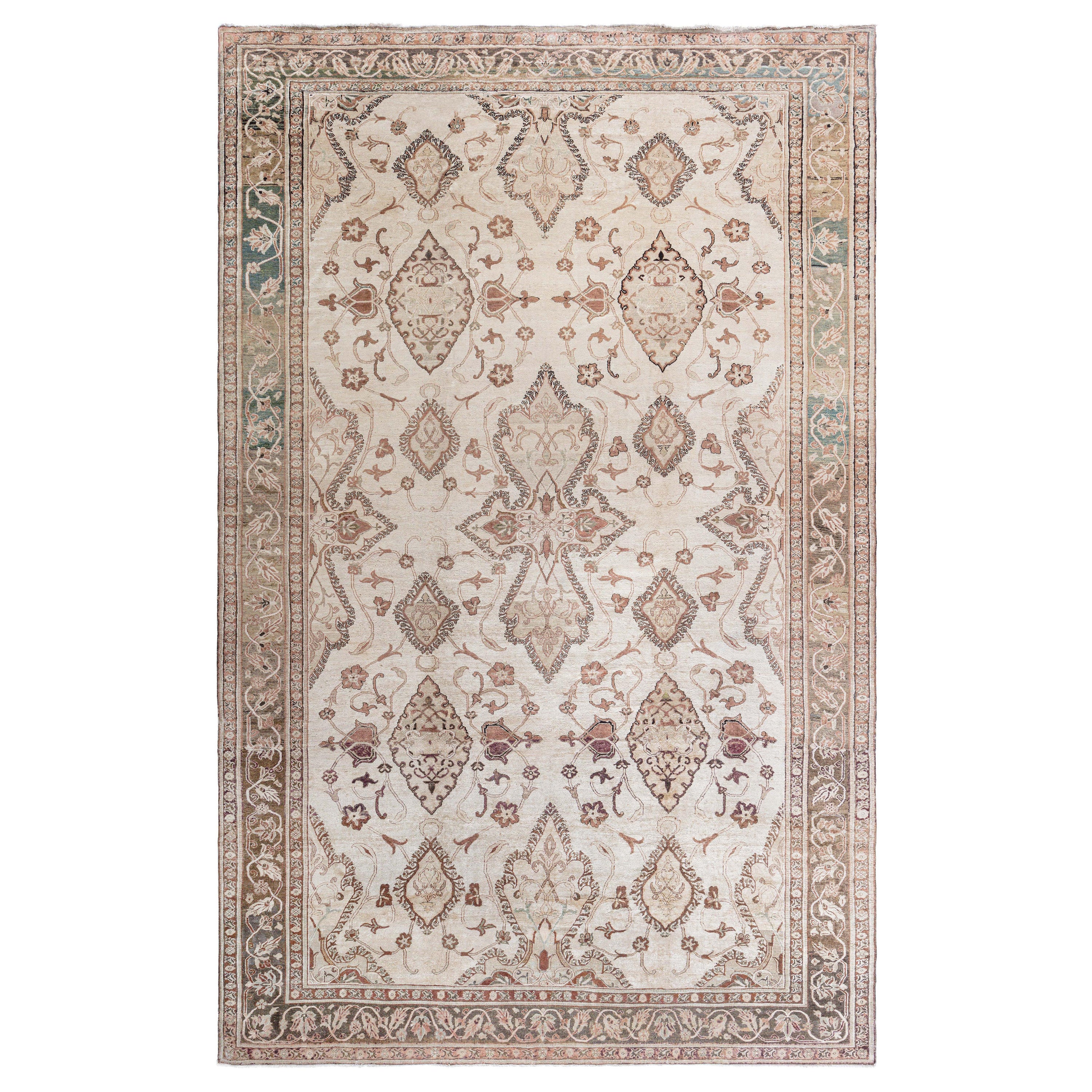 Doris Leslie Blau Antique Indian Amritsar Handmade Wool Rug