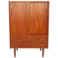 Danish Tall Boy or Gentleman's Cabinet by Cado