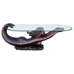 Mid Century Modern Glass Coffee Table