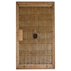 Porta antica giapponese di grandi dimensioni " Decorazione murale " 1860-1900 / Wabi Sabi