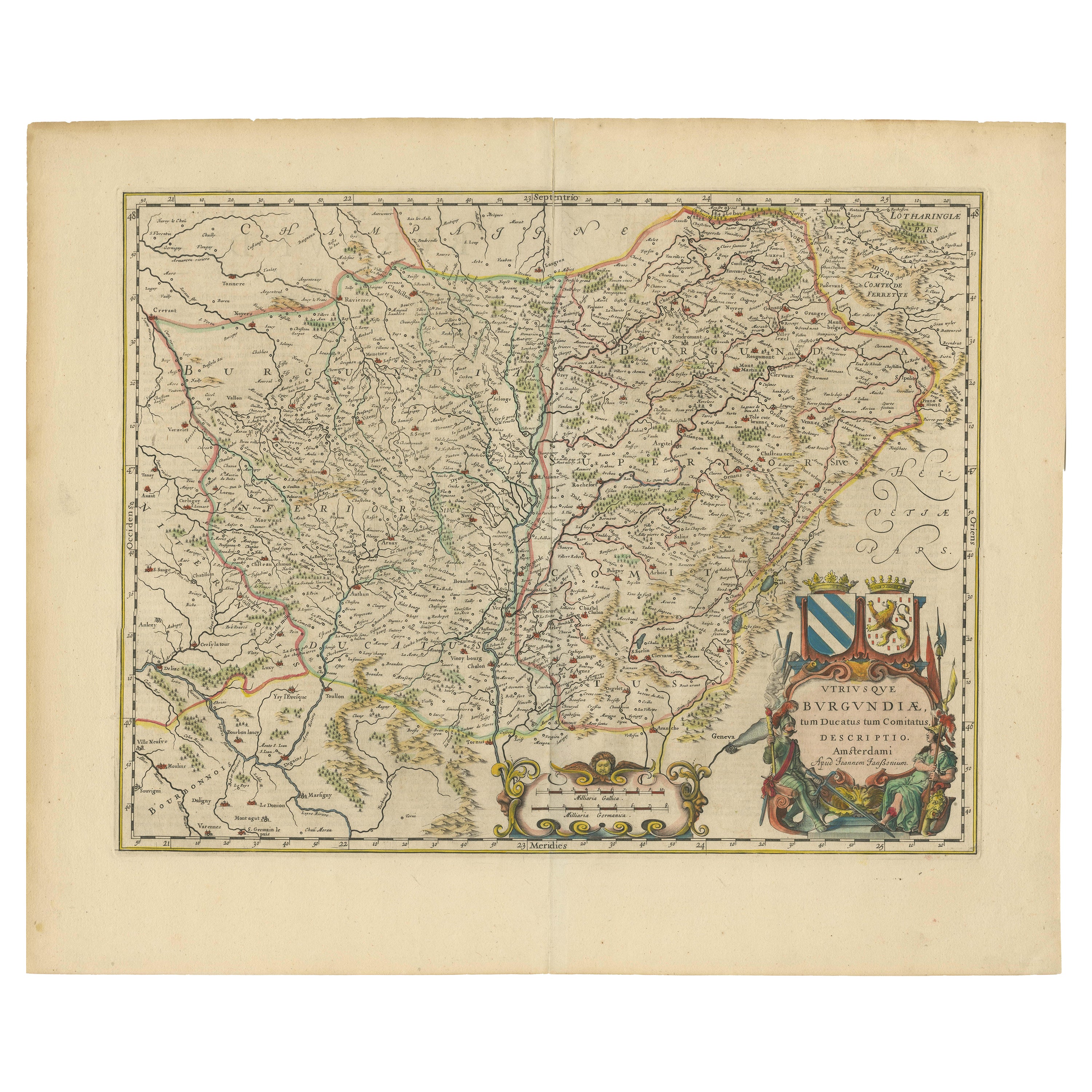 Masterful Cartography and Heraldic Art: Blaeu's Map of the Duchy of ...