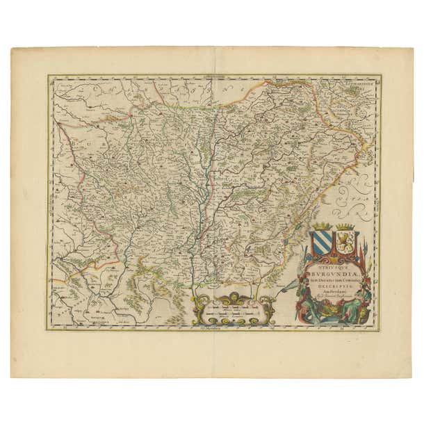 Masterful Cartography and Heraldic Art: Blaeu's Map of the Duchy of ...
