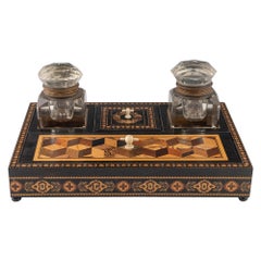Tunbridge Ware Desk Stand by Thomas Barton c1880