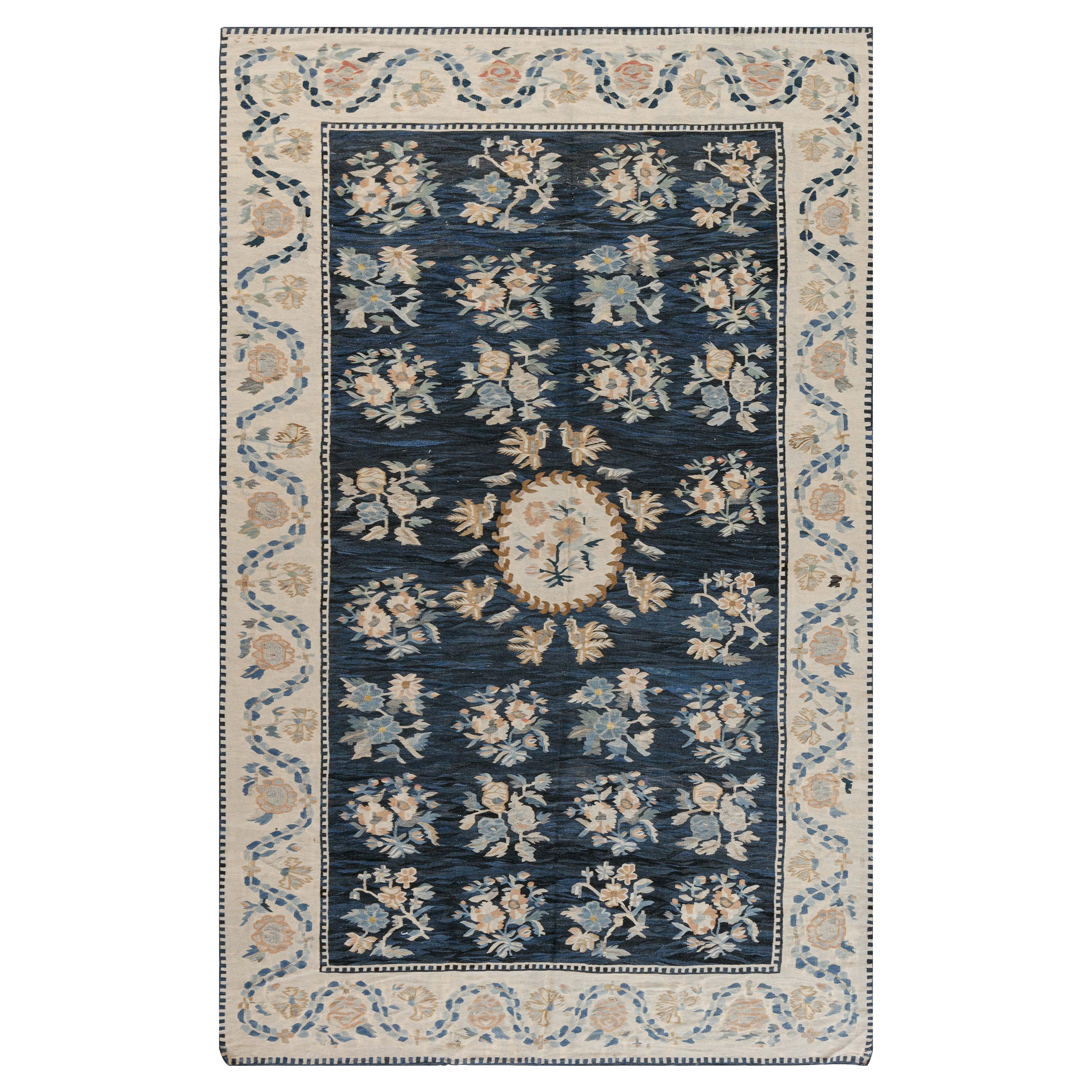 Doris Leslie Blau Antique Russian Bessarabian Handmade Wool Rug For Sale