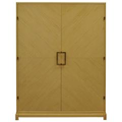 Tommi Parzinger for Parzinger Originals Bleached Elm Armoire or Wardrobe Cabinet 3