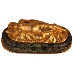 Sleeping Bacchante Bronze by J. Garnier