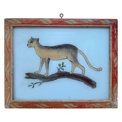 Studio di animali del XIX secolo: Pittura di animali selvatici di pregio