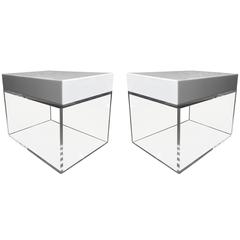 Stunning Side Tables, Benches in Lucite and Corian by Cain Modern 8