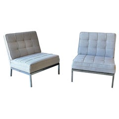 Florence Knoll Model 65 Slipper Chairs, 1970s, Knoll