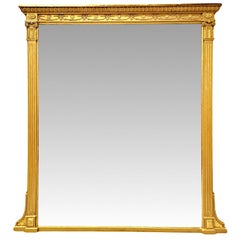 A Very Fine 19th Century Giltwood Overmantel Mirror