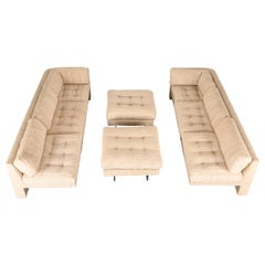 Vladimir Kagan Omnibus I Sectional Sofa with Two Ottomans, 1970s