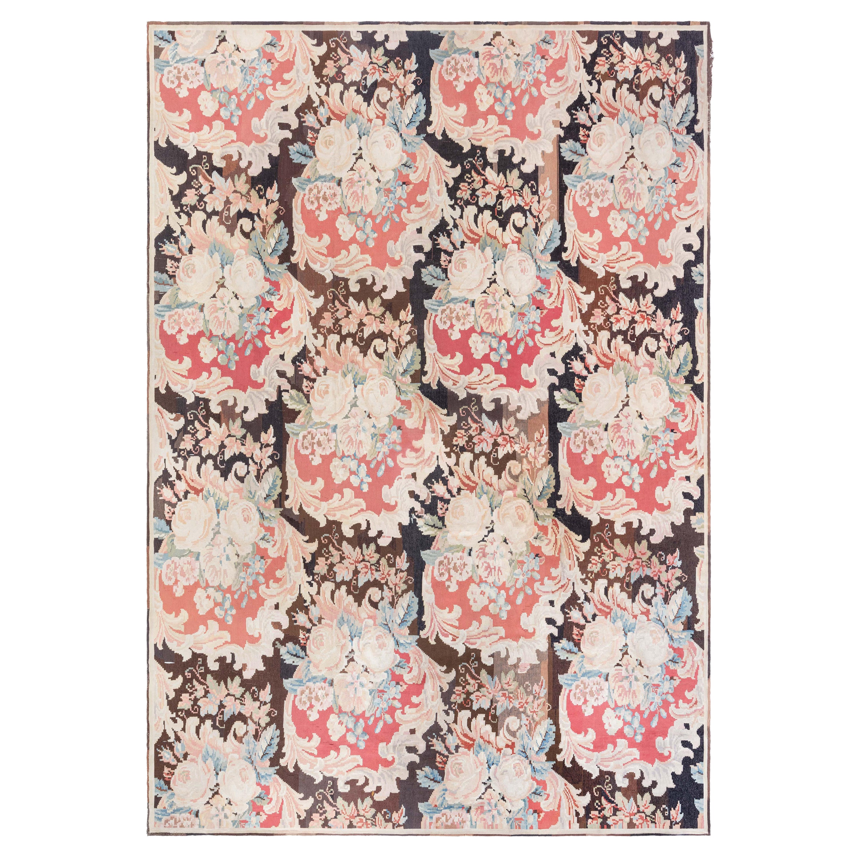 Doris Leslie Blau Early 20th Century Bessarabian Floral Handmade Rug