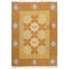 Doris Leslie Blau Vintage Swedish Flat-Weave Rug by Ingegerd Silow