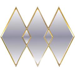 LaBarge Gilded Diamond Trio Wall Mirror 12