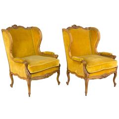 Pair of 19th Century Louis XV Style Bergeres 9