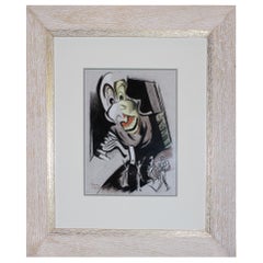 Paul COLIN - dessin original - Le joueur de piano