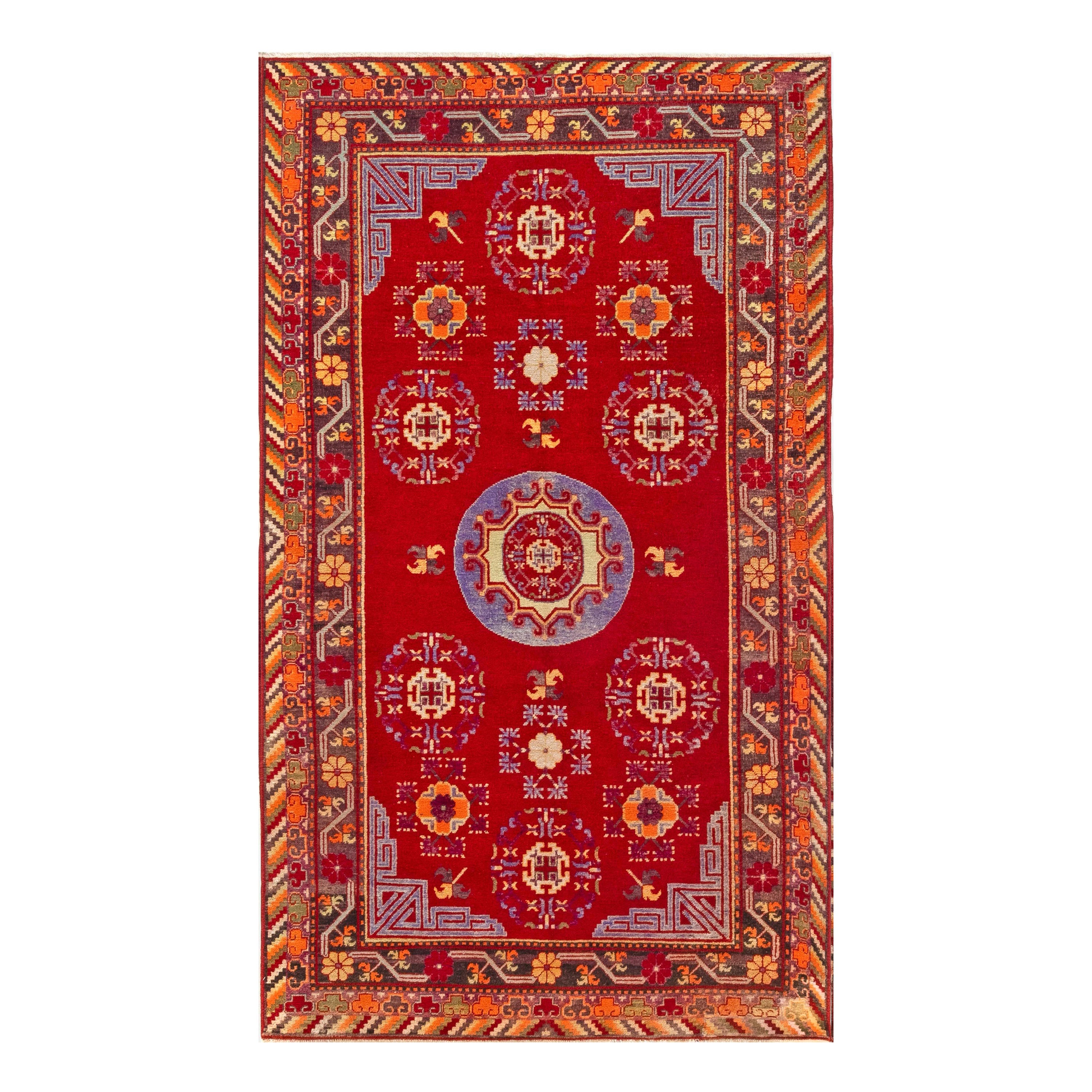 Doris Leslie Blau Mid-20th Century Samarkand Handmade Wool Rug