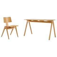 Set di tavolo e sedia Daystak - Beeche - di Robin Day per &Tradition