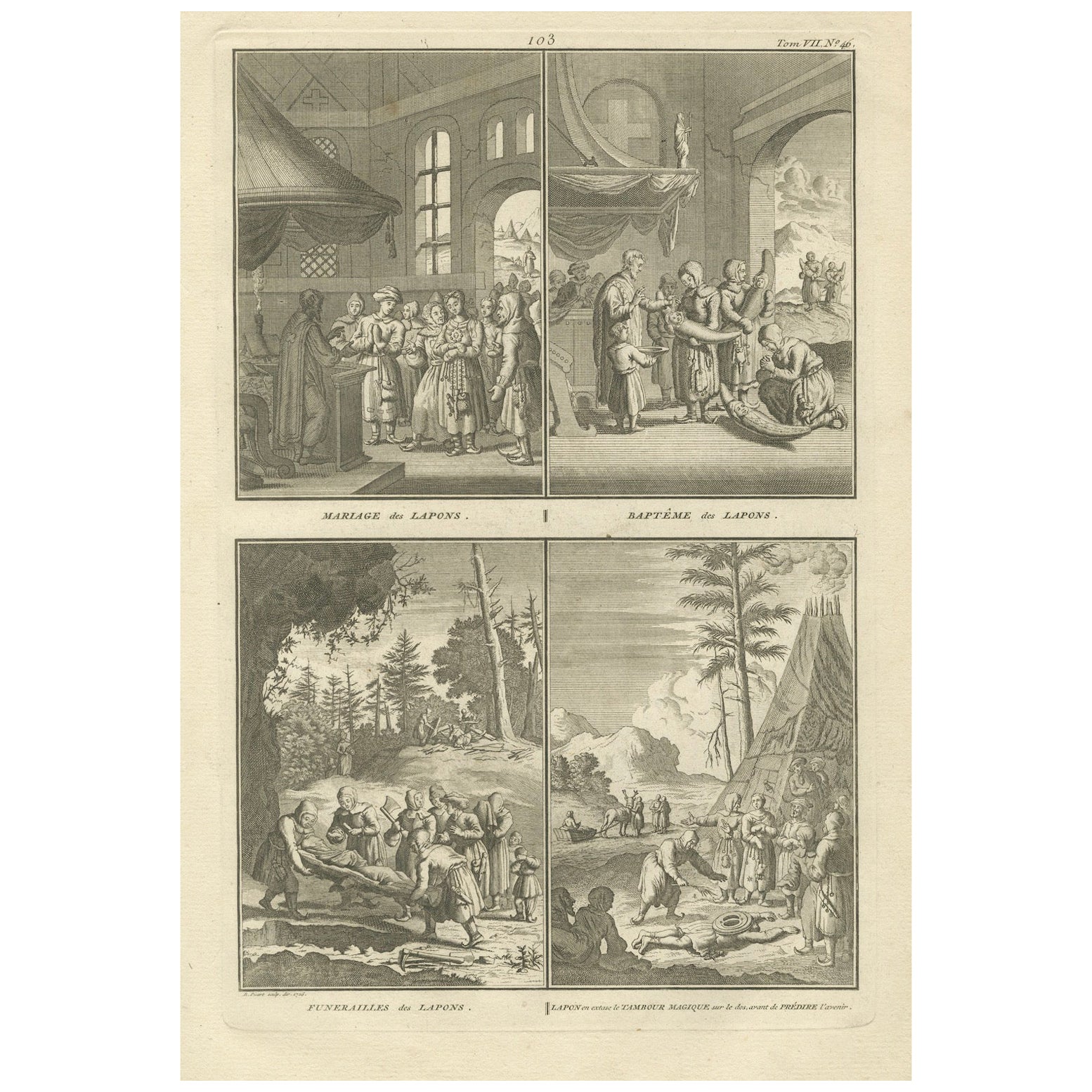 Marriage, Baptism, and Other Customs of the Sami People in Lapland, 1726 For Sale