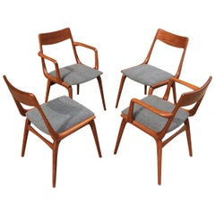 Moderne dänische Esszimmerstühle aus Teakholz von Erik Christiansen für Slagelse