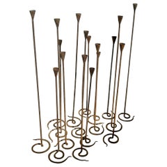 Candelabros brutalistas franceses