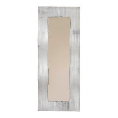 Espejo "Ola" de aluminio cincelado de Lorenzo Burchiellaro, Italia ca 1975