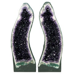 Sculptural Amethyst Cathedral Geodes with Large, AAA Grape Jelly Crystals