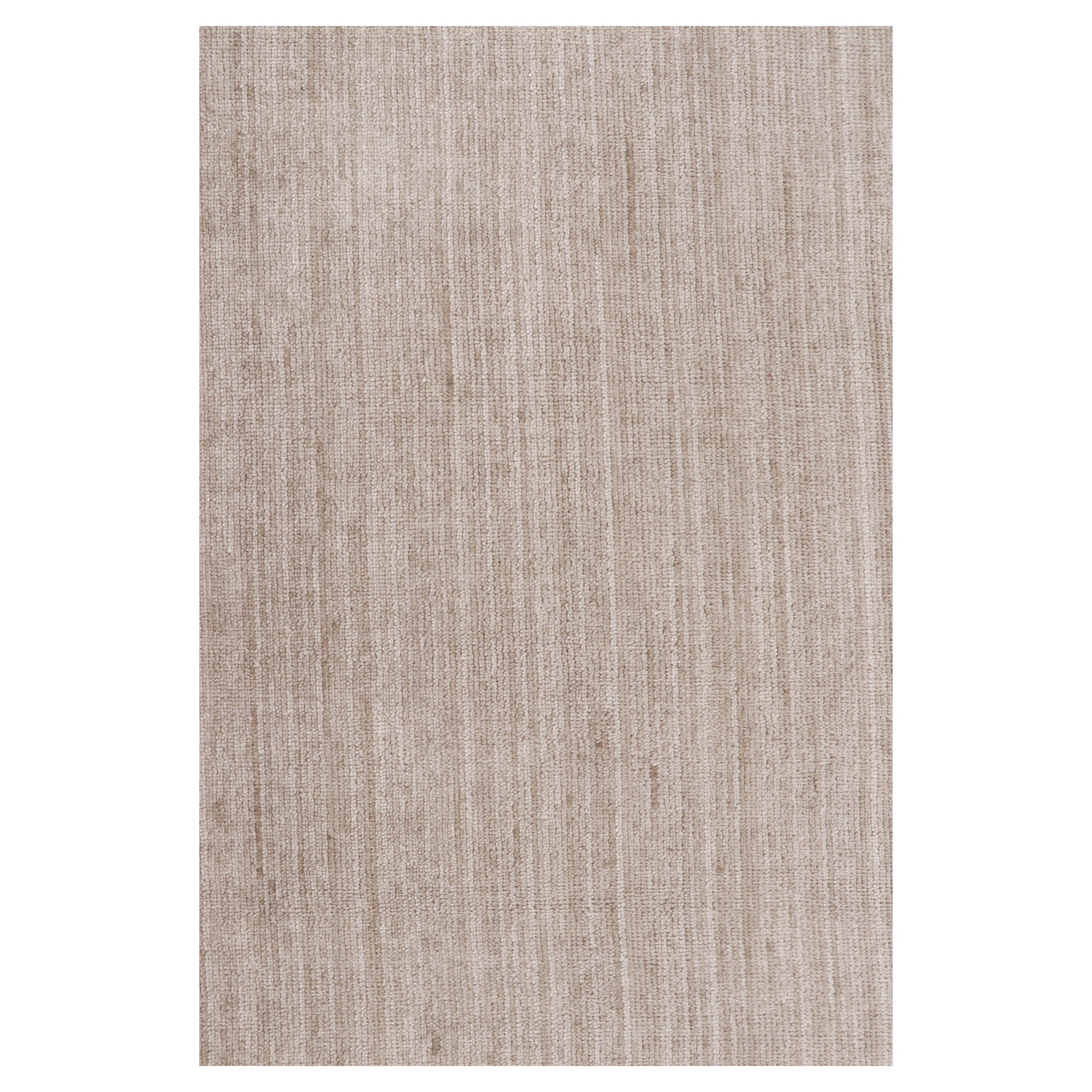 Rug & Kilim’s Modern Textural Gallery Runner Rug in Beige Tones and Striae