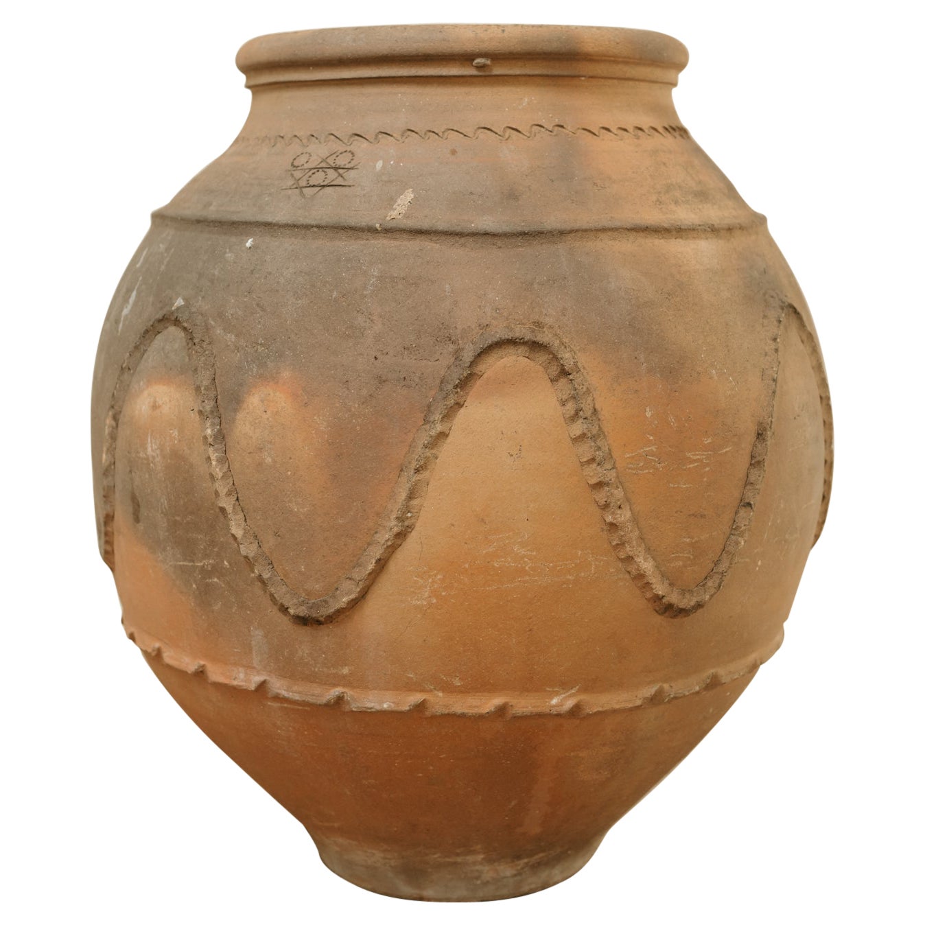 19th century Spanish terra cotta urn ...