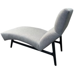 Stunning Harvey Probber style Contour Chaise Lounge Mid-Century Modern