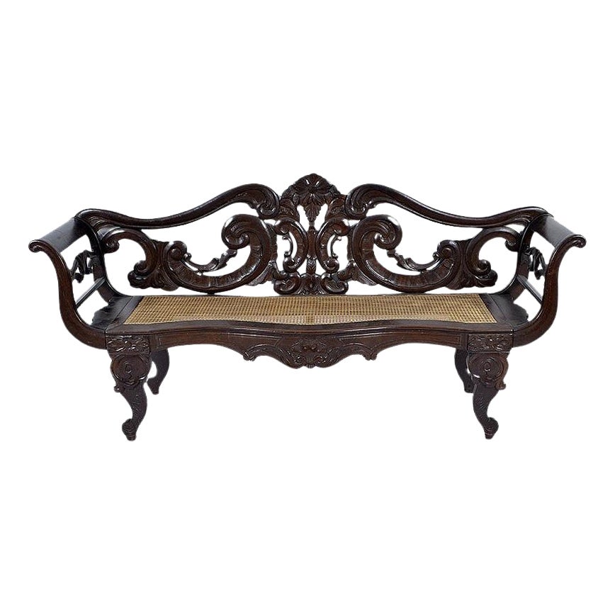 Ancien canapé brésilien par François et Julien Beranger Circa 1850 en vente
