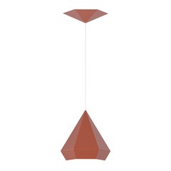 Diamond Pendant Lamp 25 cm Rust Red, Sebastian Scherer NEO/CRAFT