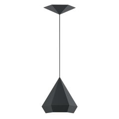 Diamant-Pendelleuchte 25 cm Tiefschwarz, Sebastian Scherer NEO/CRAFT