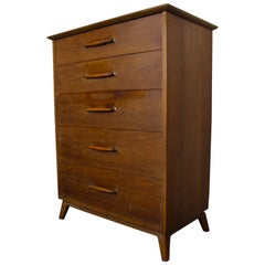 American Mid-Century Highboy Dresser by Heritage Henredon