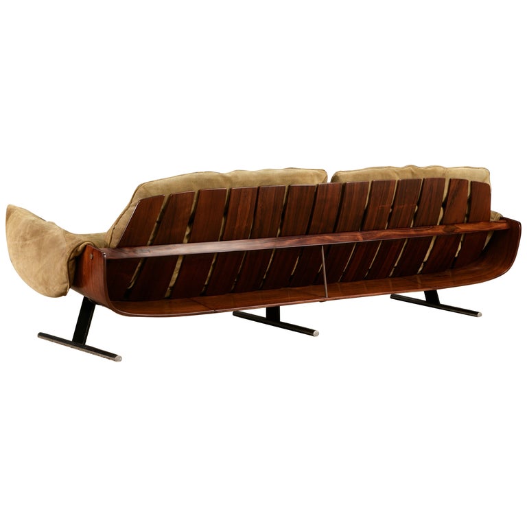 Jorge Zalszupin for L'Atelier Brazil Presidencial sofa, ca. 1960, offered by Automaton