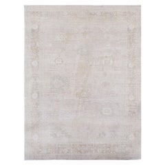 Mehraban Alfombra de Diseño Oushak Estilo Vintage D5120