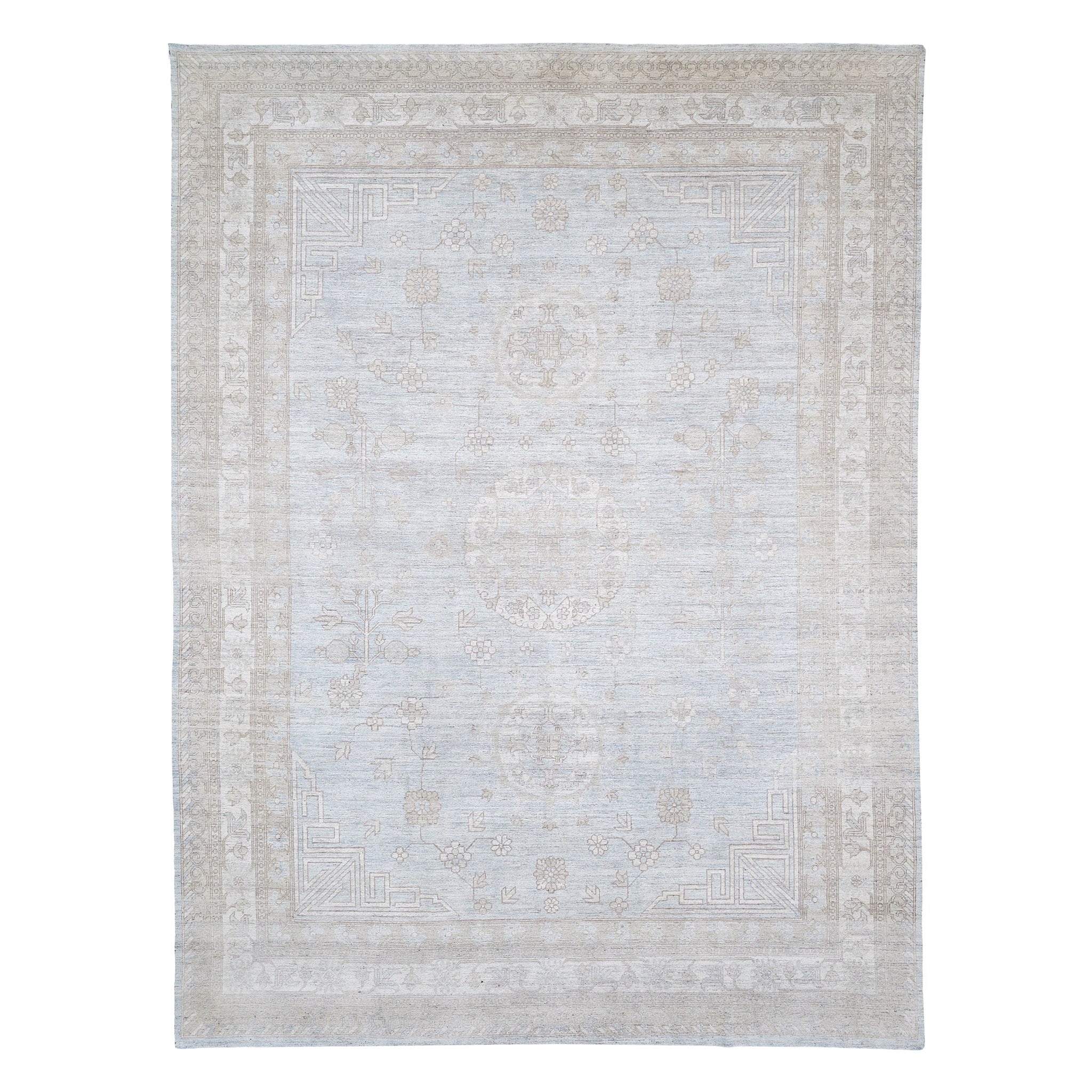 Mehraban Vintage Style Khotan Revival Rug For Sale