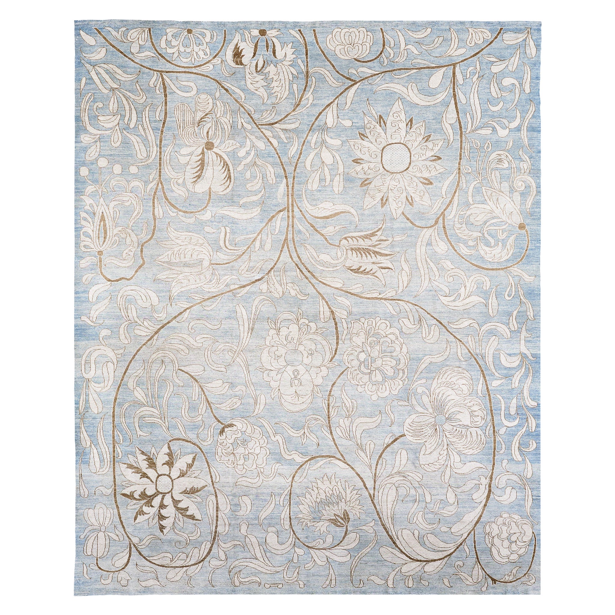 Vintage Style Floral Design Rug