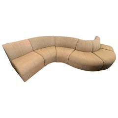 1970 Modular Serpentine Camel Sectional by Thayer Coggin