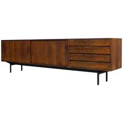 Rare 
Early 9ft. Rosewood Sideboard Walter Wirz for Wilhelm Renz Germany 1960s