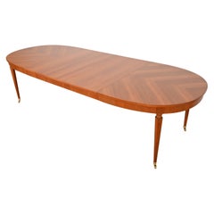 Kindel Furniture French Regency Louis XVI Cherry Wood Extension Dining Table