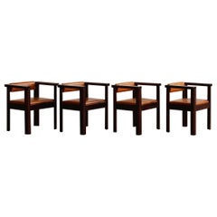 Angelo Mangiarotti “Idlor” Armchairs for Lorenzon, 1960s, Set of 4