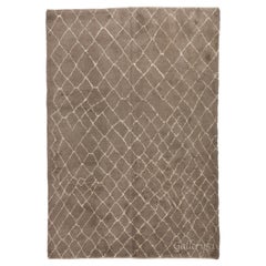 7x10.4 ft Moroccan Tulu Rug, 100% Natural Undyed Wool, Custom Options Available