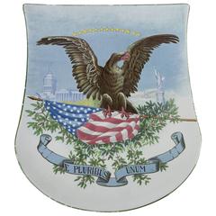 American Eagle Patriotic Plate by Villeroy & Boch, circa Early 20th Century